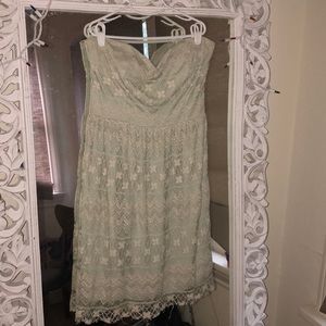Mint Green Lace Dress